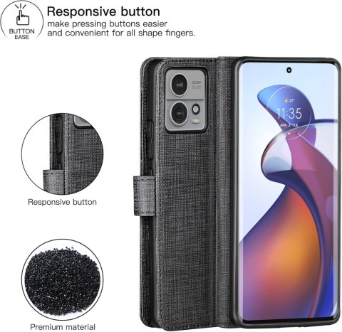 CZARNE ZAMYKANE ETUI ONEPLUS 10 PRO CASE MOCNY