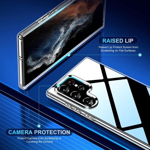 ETUI BUMPER SAMSUNG GALAXY S22 ULTRA 6.8" CASE BEZBARWNY TRANSPARENTNY