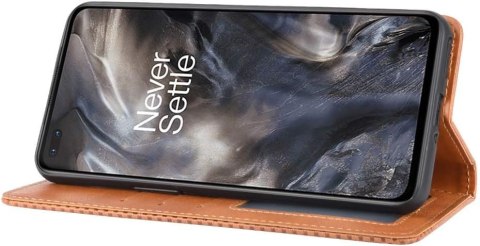 ETUI CASE DO ONEPLUS NORD 5G KLAPKA SKÓRA BRĄZ