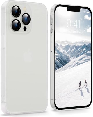 ETUI TWARDE PLASTIKOWE APPLE IPHONE 14 PRO 6.1" BIAŁE MATOWE MLECZNE