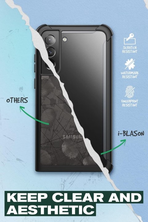 PRZÓD TYŁ ETUI GALAXY S22 5G (2022) CZARNE BUMPER