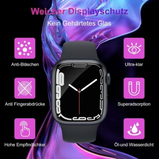 4x FOLIA OCHRONNA NA ZEGAREK APPLE WATCH 7/8 45MM