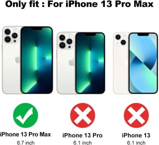 BRĄZOWE ETUI IPHONE 13 PRO MAX 6.7' KWIATY SILIKON