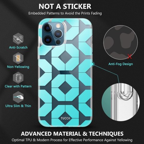 ETUI APPLE IPHONE 12/12 PRO NIEBIESKIE WZORY +SZKŁO ETUI APPLE IPHONE 12/12 PRO NIEBIESKIE WZORY +SZKŁO