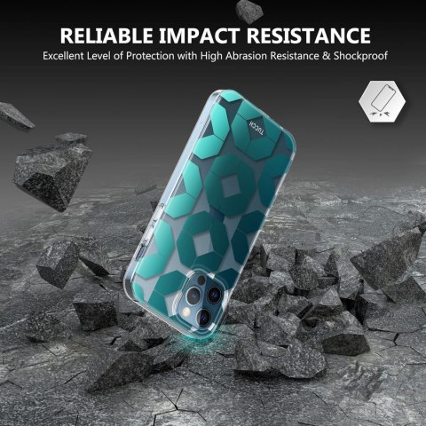 ETUI APPLE IPHONE 12/12 PRO NIEBIESKIE WZORY +SZKŁO ETUI APPLE IPHONE 12/12 PRO NIEBIESKIE WZORY +SZKŁO