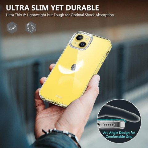 ETUI APPLE IPHONE 13 2021/ IPHONE 14 BEZBARWNE +SZKŁO