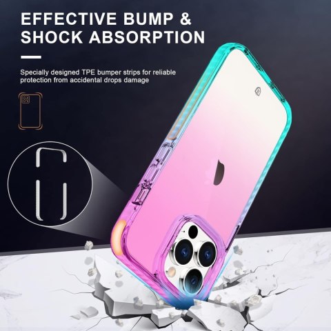 ETUI APPLE IPHONE 13 PRO 5G RÓŻ NIEBIESKI +SZKŁO