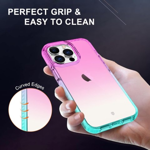 ETUI APPLE IPHONE 13 PRO 5G RÓŻ NIEBIESKI +SZKŁO