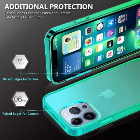 ETUI APPLE IPHONE 13 PRO PRZEZROCZYSTY ZIELONY