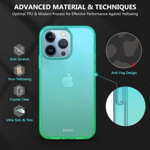 ETUI APPLE IPHONE 13 PRO PRZEZROCZYSTY ZIELONY