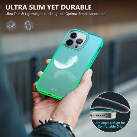 ETUI APPLE IPHONE 13 PRO PRZEZROCZYSTY ZIELONY