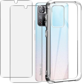 ETUI DO TELEFONU REDMI NOTE 11 PRZEŹROCZYSTE +2XSZKŁO