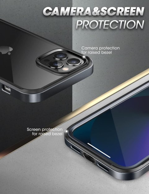 ETUI IPHONE 13 PRO MAX 6.7' (2021) CZARNE PODWÓJNE