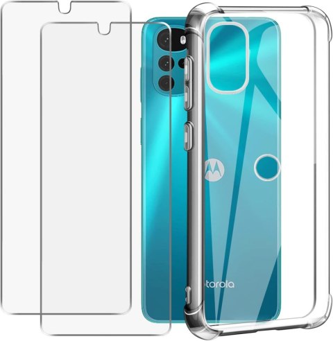 ETUI MOTOROLA MOTO G22 PRZEŹROCZYSTE +2XSZKŁO