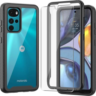 ETUI MOTOROLA MOTO G22 PRZEZROCZYSTE 360 +SZKŁO