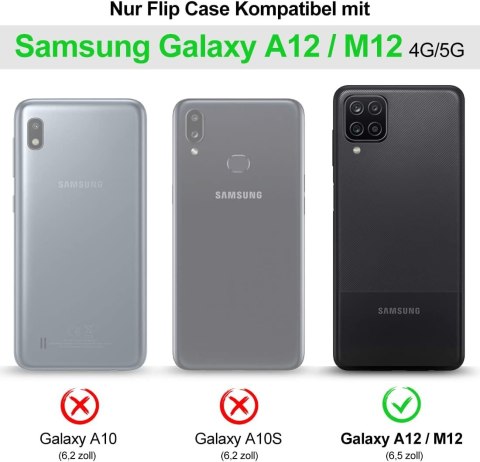 ETUI SAMSUNG GALAXY A12 CASE ZAMYKANY RÓŻOWY