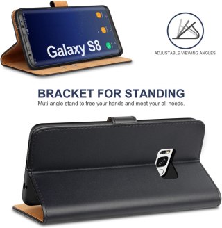 ETUI SAMSUNG GALAXY S8 CASE SKŁADANY Z KLAPKĄ CZARNY