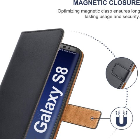 ETUI SAMSUNG GALAXY S8 CASE SKŁADANY Z KLAPKĄ CZARNY