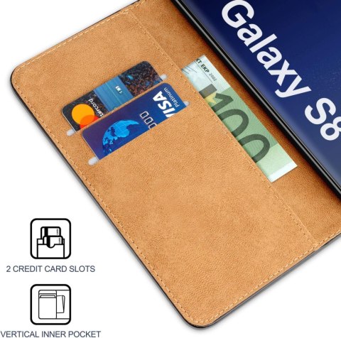 ETUI SAMSUNG GALAXY S8 CASE SKŁADANY Z KLAPKĄ CZARNY