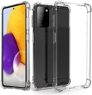 ETUI SILIKONOWE DO SAMSUNG GALAXY A72 6.70" TRANSPARENTNE WZMOCNIONE ROGI