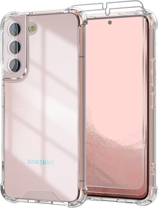 ETUI SILIKONOWE SAMSUNG GALAXY S22 +2x SZKŁO HARTOWANE OCHRONA APARATU