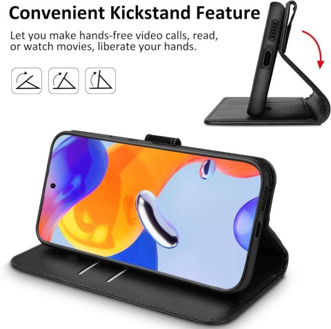 ETUI Z KLAPKĄ REDMI NOTE 11 PRO 4G/5G 6.67" CASE Z EKOSKÓRY ELEGANCKI ETUI Z KLAPKĄ REDMI NOTE 11 PRO 4G/5G 6.67" CASE Z EKOSKÓRY ELEGANCKI