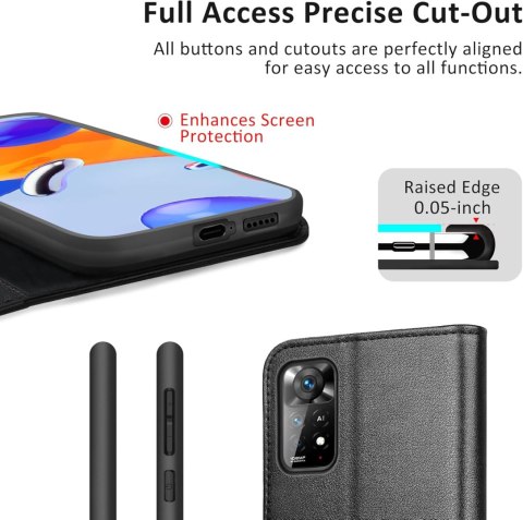 ETUI Z KLAPKĄ REDMI NOTE 11 PRO 4G/5G 6.67" CASE Z EKOSKÓRY ELEGANCKI ETUI Z KLAPKĄ REDMI NOTE 11 PRO 4G/5G 6.67" CASE Z EKOSKÓRY ELEGANCKI