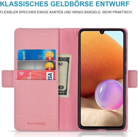 ETUI ZAMYKANE SAMSUNG GALAXY A32 5G RÓŻOWY CASE