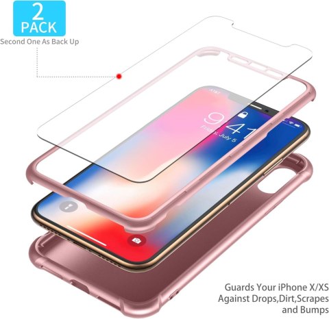 PLECKI MOCNE ETUI SZKŁO IPHONE XS MAX 6,5' RÓŻOWE PLECKI MOCNE ETUI SZKŁO IPHONE XS MAX 6,5' RÓŻOWE