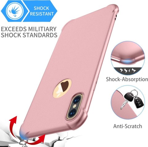 PLECKI MOCNE ETUI SZKŁO IPHONE XS MAX 6,5' RÓŻOWE PLECKI MOCNE ETUI SZKŁO IPHONE XS MAX 6,5' RÓŻOWE