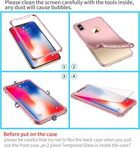 PLECKI MOCNE ETUI SZKŁO IPHONE XS MAX 6,5' RÓŻOWE PLECKI MOCNE ETUI SZKŁO IPHONE XS MAX 6,5' RÓŻOWE