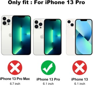 RÓŻOWE ETUI IPHONE 13 PRO 6.1' ZŁOTE SERCE LOVE