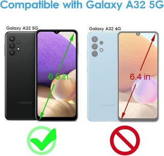 ZESTAW ETUI Z KLAPKĄ DO SAMSUNG GALAXY A32 5G +2x SZKŁO HARTOWANE SM-A326B