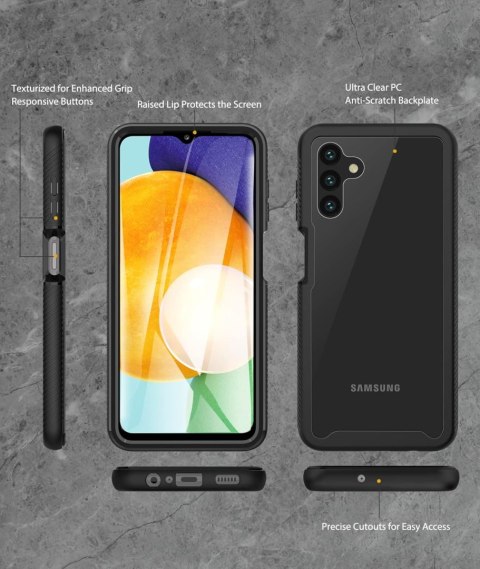 CZARNE ETUI SAMSUNG GALAXY A13 5G OCHRONA PRZÓD