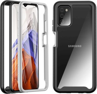 ETUI CZARNE SAMSUNG GALAXY A03S SZKŁO EKRAN