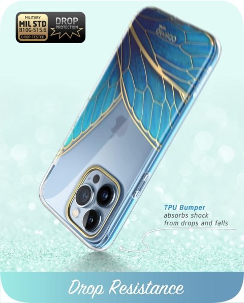 ETUI IPHONE 13 PRO 6.1' MOTYL NIEBIESKI CASE