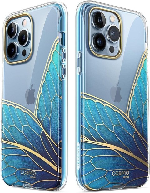 ETUI IPHONE 13 PRO 6.1' MOTYL NIEBIESKI CASE