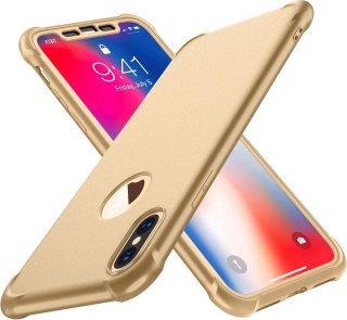 ETUI IPHONE XS MAX 6,5' SZKŁO HARTOWANE ZŁOTY