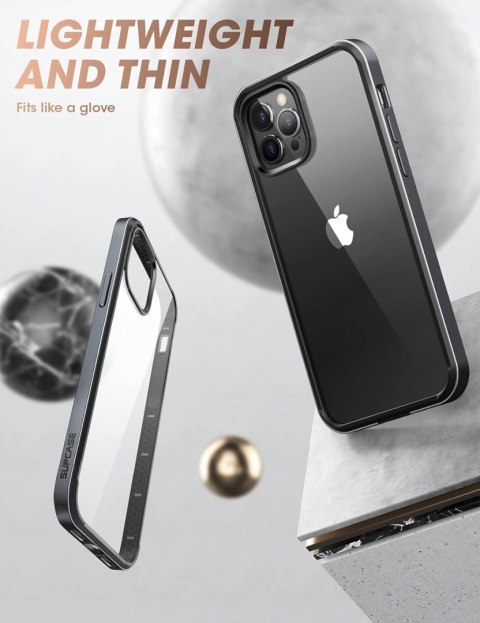 ETUI PRZEŹROCZYSTE CZARNE IPHONE 13 PRO MAX 6.7'