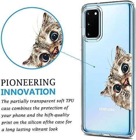 ETUI PRZEŹROCZYSTE KOT SAMSUNG GALAXY S20 FE SZKŁO EKRAN