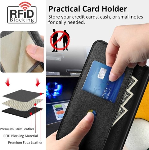ETUI SAMSUNG GALAXY S22 ULTRA Z KLAPKĄ CZARNE ETUI SAMSUNG GALAXY S22 ULTRA Z KLAPKĄ CZARNE