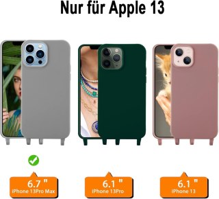 ETUI ZIELONE SZNUREK IPHONE 13 PRO MAX 6.7' 2xSZKŁO