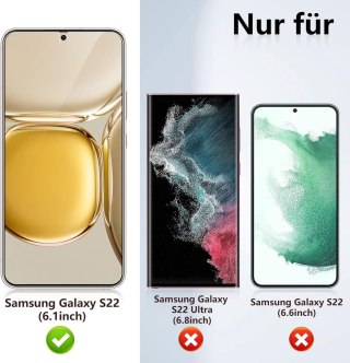 2x SZKŁO HARTOWANE 9H DO SAMSUNG GALAXY S22 WZMOCNIONE WYTRZYMAŁE