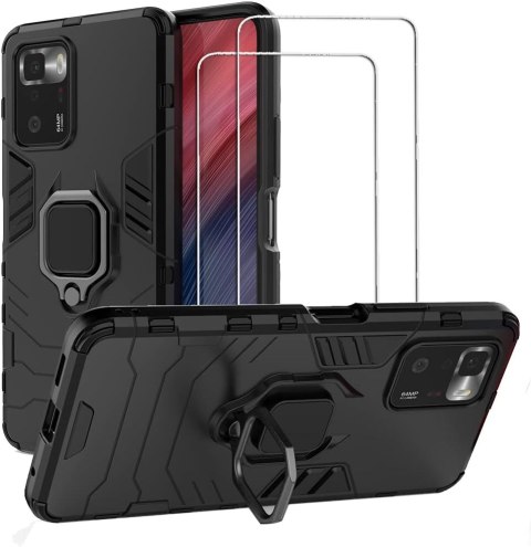 ETUI CZARNE POCO X3 GT 2x SZKŁO HARTOWANE ETUI CZARNE POCO X3 GT 2x SZKŁO HARTOWANE