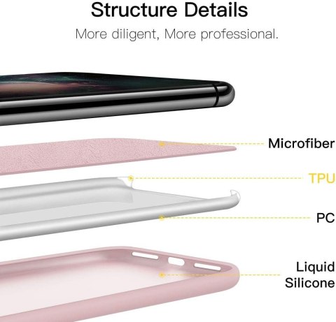 ETUI IPHONE 12 6.1' RÓŻOWE PLECKI ODPORNE MOCNE