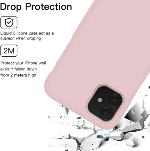 ETUI IPHONE 12 6.1' RÓŻOWE PLECKI ODPORNE MOCNE