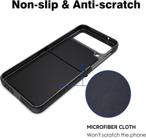 ETUI POKROWIEC DO SAMSUNG GALAXY Z FLIP 4 CZARNE SKŁADANE Z PIERŚCIENIEM ETUI POKROWIEC DO SAMSUNG GALAXY Z FLIP 4 CZARNE SKŁADANE Z PIERŚCIENIEM