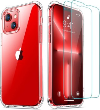 ETUI PRZEŹROCZYSTE IPHONE 13 2x SZKŁO HARTOWANE