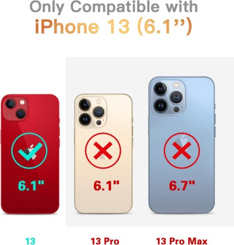 ETUI PRZEŹROCZYSTE IPHONE 13 2x SZKŁO HARTOWANE