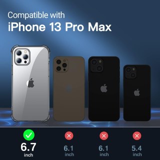 ETUI PRZEŹROCZYSTE IPHONE 13 PRO MAX 2xSZKŁO